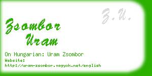 zsombor uram business card